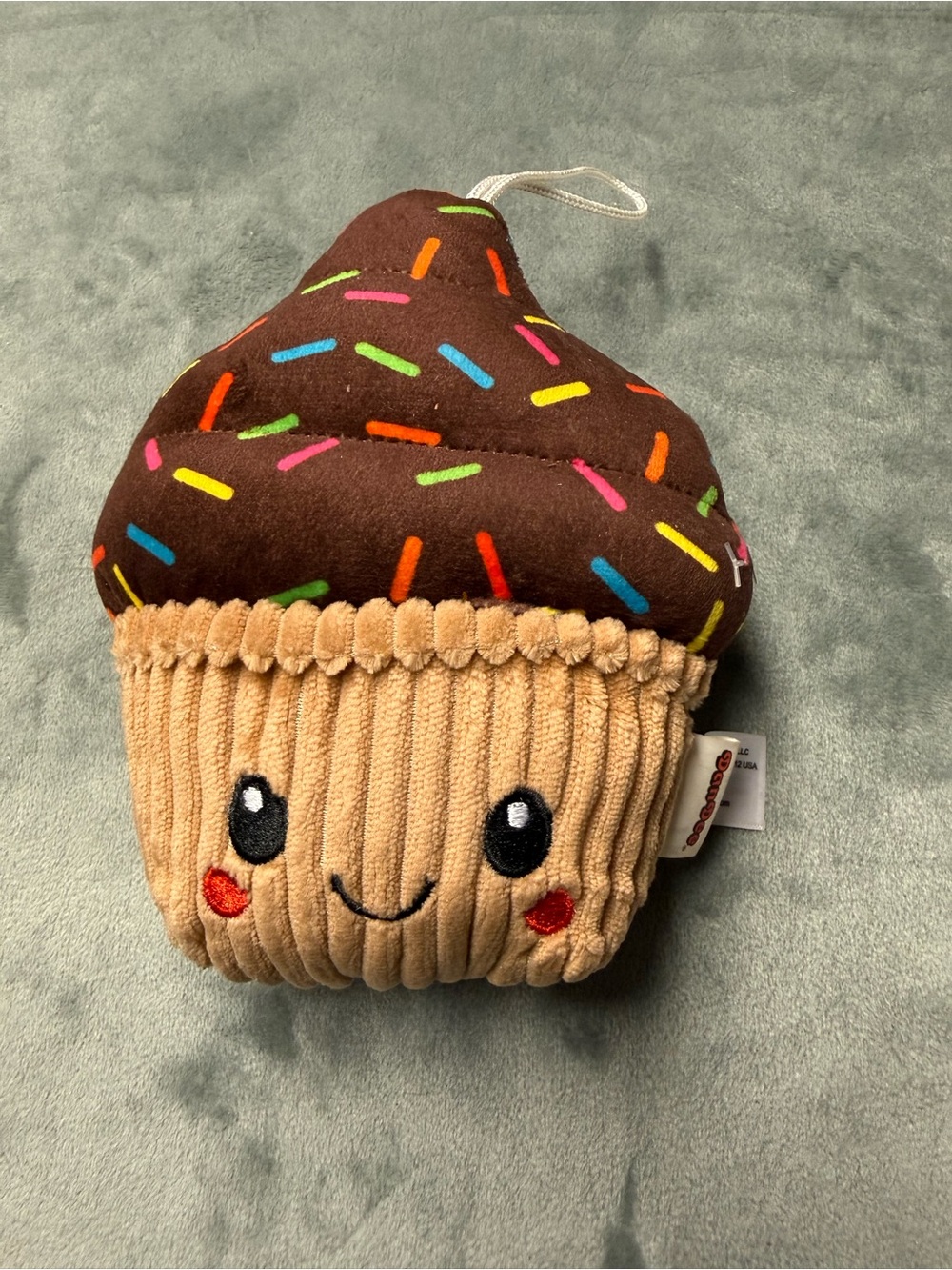Dan Dee Cupcake Plush Hanging Decor Brown & Tan